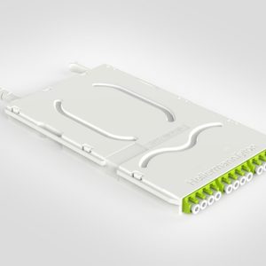 RapidNet Ultra12 Splice Cassette - LC MM Lime Adaptors - OM5 1m T598 Pigtails