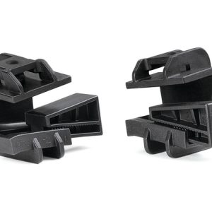 Cable tie mount for edge, black, 200pcs.