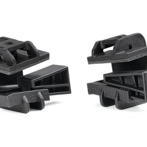 Cable tie mount for edge, Wmax=7.9mm, black, 200pcs.
