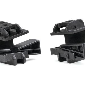 Cable tie mount for edge, black, 200pcs.