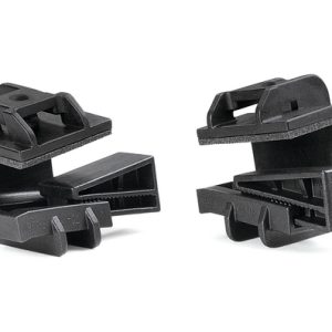 Cable tie mount for edge, Wmax=7.9mm, black, 200pcs.