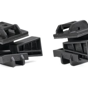 Cable tie mount for edge, black, 200pcs.
