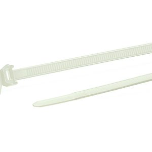 Fixing tie for hole (round), outside serrated, ⌀1.0-35.0mm, natural, 1000pcs.
