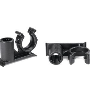 Corrugated tube clip for stud, nom?10.0mm, black, 500pcs.