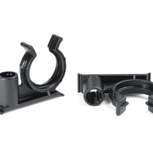 Corrugated tube clip for stud, nom⌀17.0mm, black, 500pcs.