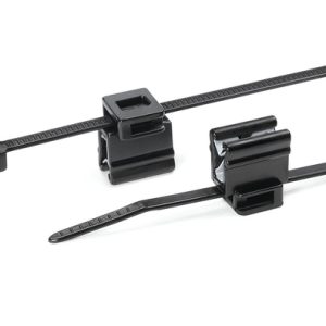 Fixing tie for edge, inside serrated, ?4.0-32.0mm, black, 500pcs.