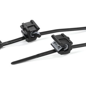 Fixing tie for edge, outside serrated, ⌀1.6-30.0mm, black, 500pcs.