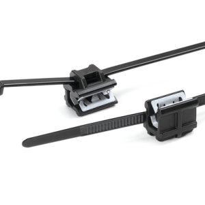 Fixing tie for edge, outside serrated, ⌀3.0-30mm, black, 500pcs.