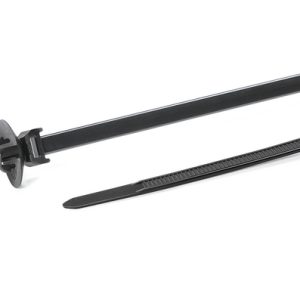 Fixing tie for hole (round), outside serrated, ⌀1.0-35.0mm, black, 500pcs.