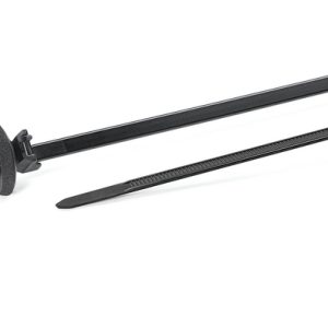 Fixing tie for hole (round), outside serrated, ⌀4.0-45.0mm, black, 500pcs.