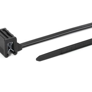 Fixing tie for edge, outside serrated, ?1.0-35.0mm, black, 500pcs.