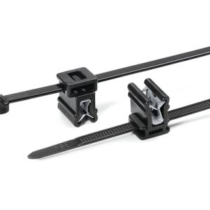 Fixing tie for edge, inside serrated, ?4.0-35.0mm, black, 500pcs.