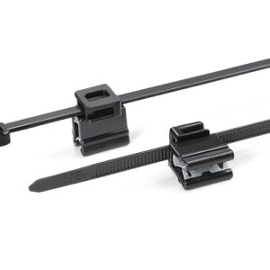 Fixing tie for edge, outside serrated, ?4.0-35.0mm, black/brown, 500pcs.