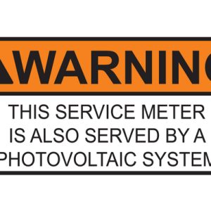 Solar label, pre-printed, orange, 50.8x101.6mm, 50pcs.