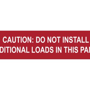 Solar label, pre-printed, red, 31.70x127.0mm, 50pcs.