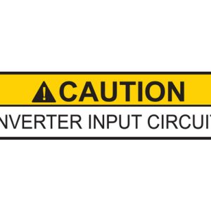 Solar label, pre-printed, yellow, 25.40x101.6mm, 50pcs.