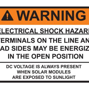 Solar label, pre-printed, orange, 63.5x95.2mm, 50pcs.