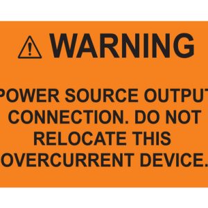Solar label, pre-printed, orange, 31.75x50.8mm, 50pcs.