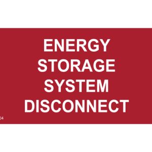 Solar label, pre-printed, red, 50.8x101.6mm, 50pcs.