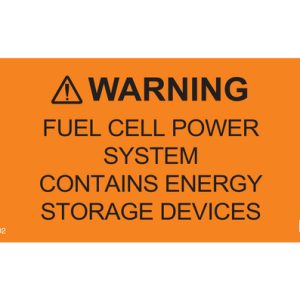 Solar label, pre-printed, orange, 50.8x104.14mm, 10pcs.