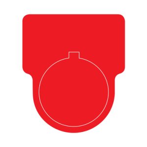 Label, weather resistant/chemical resistance, red, thermal transfer print, 45.70x45.7mm, 500pcs.