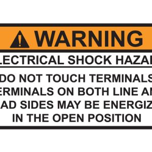 Solar label, pre-printed, orange, 50.8x95.25mm, 50pcs.