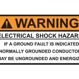 Solar label, pre-printed, orange, 50.8x104.6mm, 50pcs.