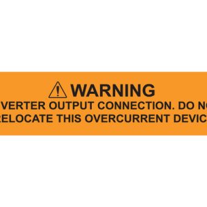 Solar label, pre-printed, orange, 19.05x104.6mm, 50pcs.