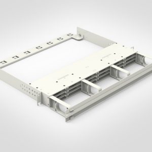 RapidNet Ultra 1U 19" Panel Housing For Ultra8 Cassettes - White