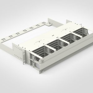 RN Ultra 2U 19" Panel Housing For Ultra12 Cassettes - White