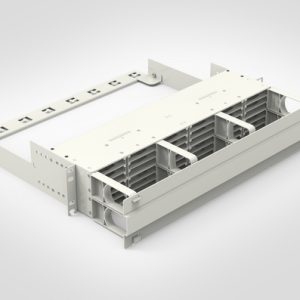 RapidNet Ultra 2U 19" Panel Housing For Ultra8 Cassettes - White