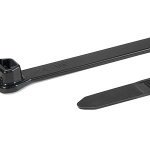 Cable tie inside serrated, 369x7.7mm, ?5.0-100.0mm, black, 100pcs.