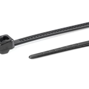 Cable tie outside serrated, 385x7.6mm, ?5.0-105mm, black, 100pcs.