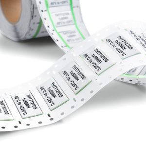 Heat shrink marker, thermal transfer print, ladder-style, 9.5mm/4.8mm, W=50.0mm, black, 500pcs.