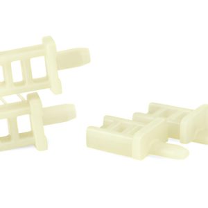 Cable tie mount for hole (round), Wmax=5.4mm, ?5.0 - 5.3 mm, natural, 100pcs.