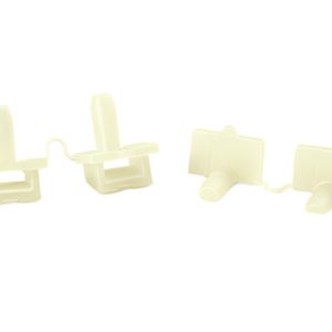 Cable tie mount for hole (round), Wmax=9.3mm, ?5.9 - 6.4 mm, natural, 100pcs.