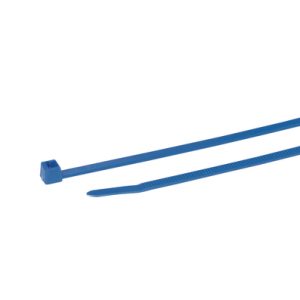 Cable tie inside serrated, 200x4.6mm, ?1.5-50.0mm, blue, 100pcs.