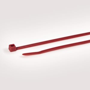 Cable tie inside serrated, 200x4.6mm, ⌀1.5-50.0mm, red, 100pcs.