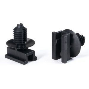 Connector clip for hole (round), black, 500pcs.