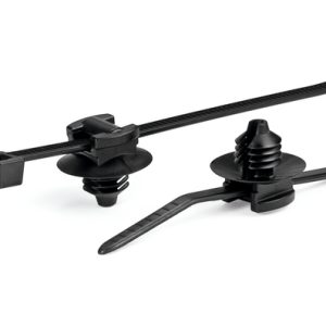 Fixing tie for hole (round), inside serrated, ⌀1.5-35.0mm, black, 500pcs.
