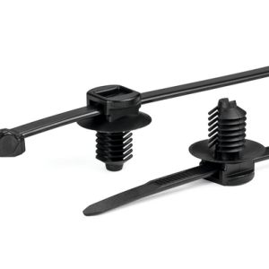 Fixing tie for hole (round), outside serrated, ⌀4.0-50.0mm, black, 500pcs.