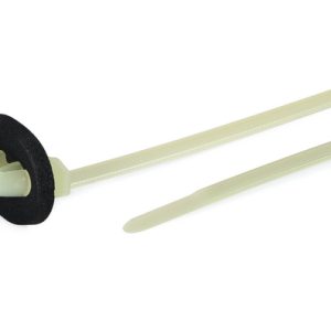 Fixing tie for hole (oval), outside serrated, ⌀1.6-30.0mm, natural, 500pcs.
