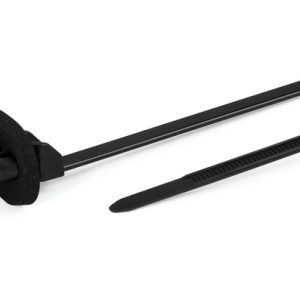Fixing tie for hole (oval), ?1.5-25.0mm, black, 500pcs.
