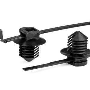 Fixing tie for hole (round), outside serrated, ⌀8.0-35.0mm, black, 500pcs.