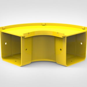 GigaDuct Elbow, Horizontal, 90?, 100mm, with Cover
