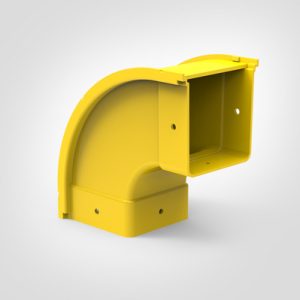 GigaDuct Elbow, Vertical Down, 90?, 100mm, with Cover