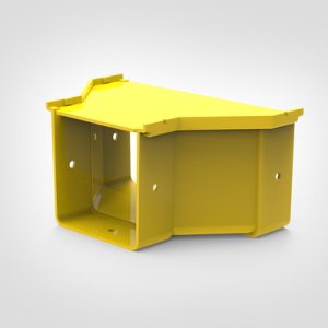 GigaDuct Straight Duct, Reducer, 200mm/100mm, with Cover