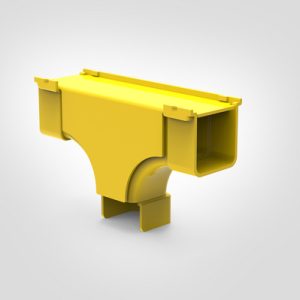 GigaDuct T-Junction, Vertical , 50mm, with Cover