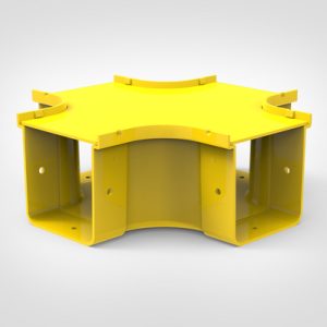GigaDuct Intersection, Horizontal, 300mm, with Cover