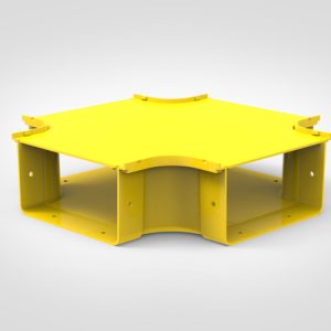 GigaDuct Intersection, Horizontal, 200mm, with Cover